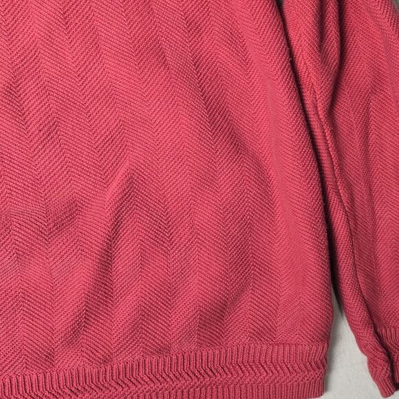 Vintage Polo Ralph Lauren Sweater Mens MediumRed Heavyweight Pullover Tight Knit - Picture 13 of 16